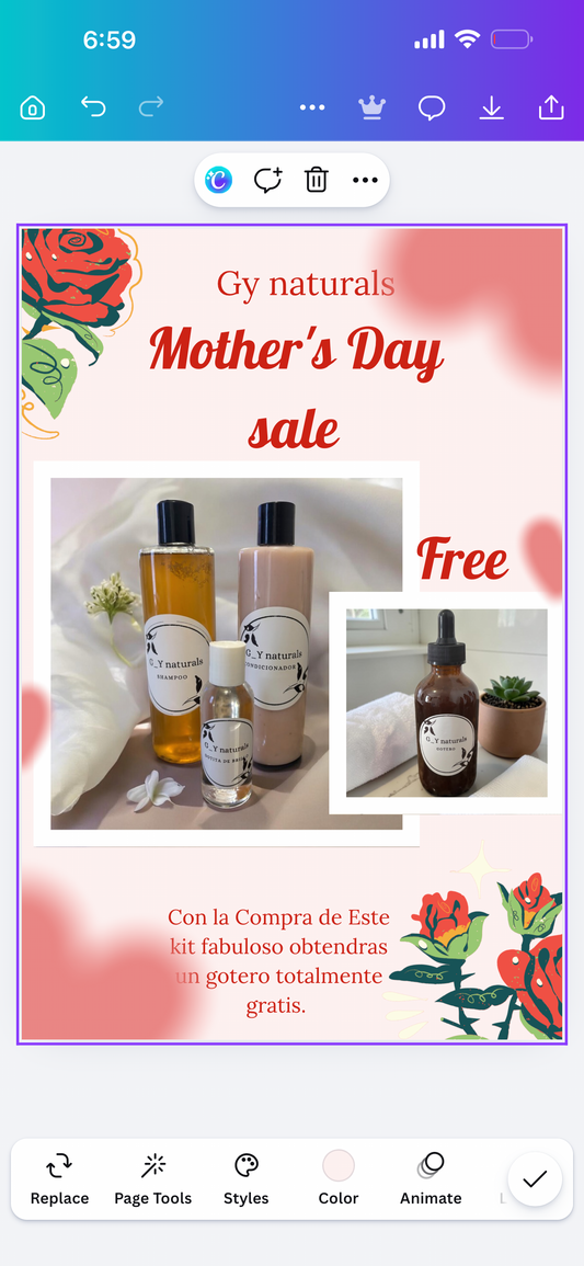 Oferta de Dia de las madres. Mother’s Day offer.